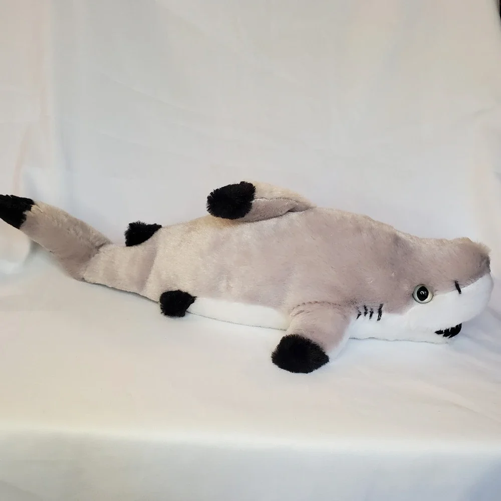 Seaworld Shark‎ Stuffed Animal Plush Gray Balck Tip Plush 2015